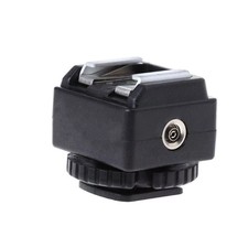 For Nikon For Canon Black Flash to Camera Hot Shoe Converter Adapter Part