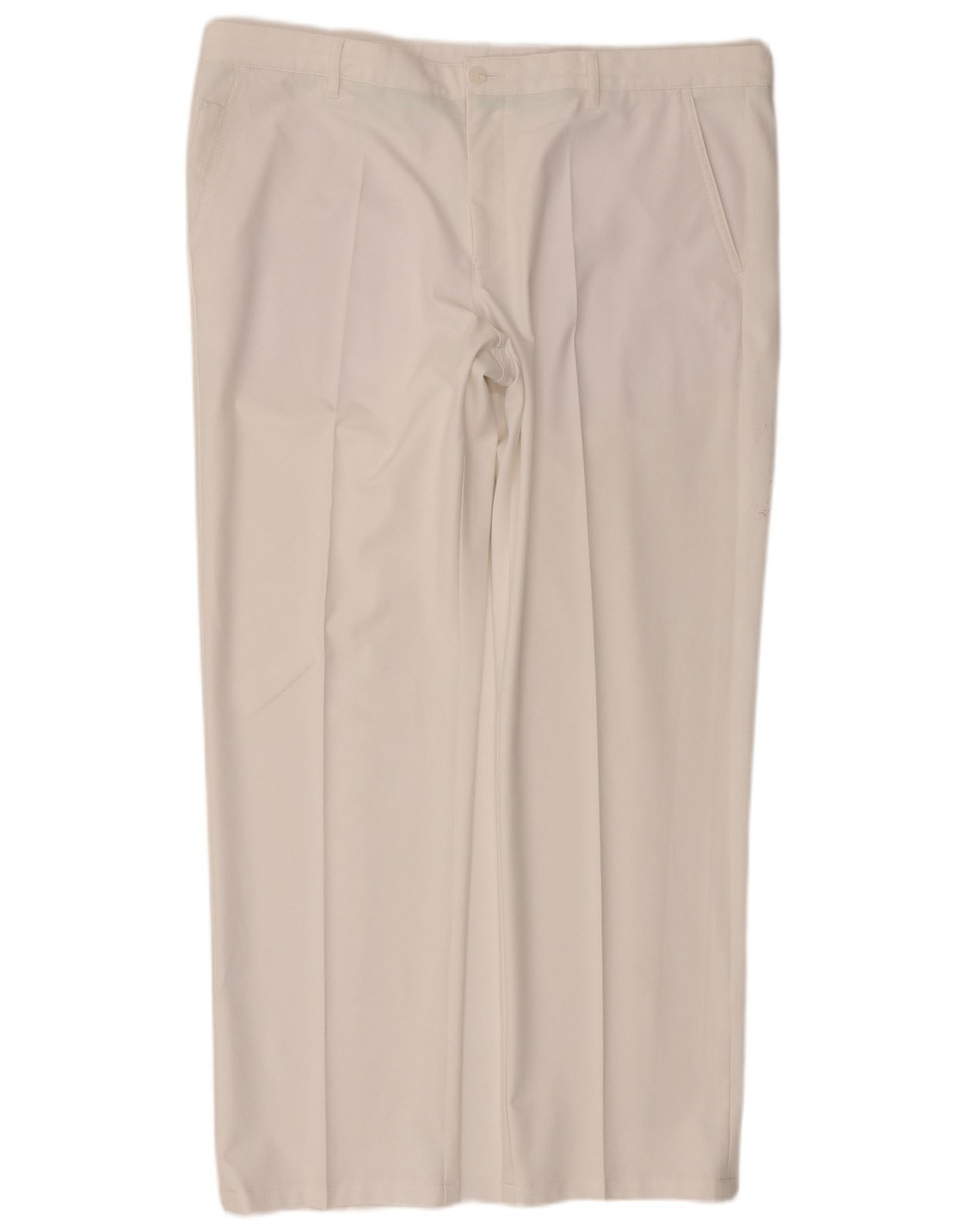 Hugo Boss Mens Slim Fit Chino Trousers IT 56 3XL W40 L30 White Polyester BN09