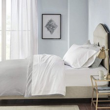 Madison Park Casual Pima Cotton Sateen 7 Piece Sheet Set with MP20-7165, King