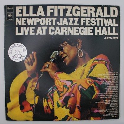 Ella Fitzgerald Newport Jazz Festival Live Carnegie Hall 2xLP  Vinyl Jazz 1973