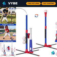 Blue 3-in-1 Kids Baseball Set with Auto Pitching Machine - Fun Outdoor Sports To
