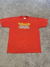 I'M BACK BY POPULAR DEMAND vintage t shirt Peacock Papers Boston XL Made In USA