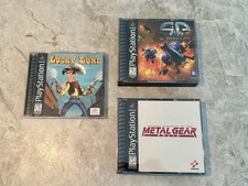 Ps1 Game Lot 3 Games Lucky Luke Metal Gear Solid G Police