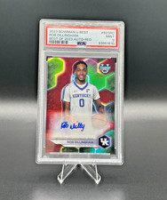 2023 Bowman U Best Rob Dillingham Best of 2023 Auto Red /10 psa 9 Kentucky Bulls