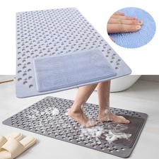 Non-Slip Bath Tub Mat 28 X 16 Inch Extra Long Bathroom Shower Mat Anti Mold Mat