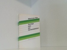 Vorträge über das Gemeindeleben Watchman Nee