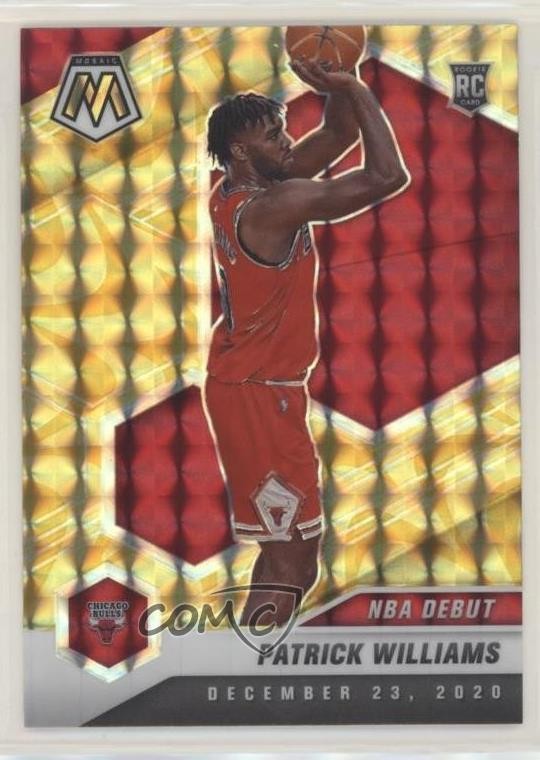 2020-21 Panini Mosaic NBA Debut Reactive Yellow Prizm Patrick Williams #267 2l4