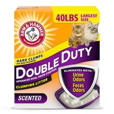 Double Duty Cat Litter, Advanced Odor Control Clumping Cat Litter,Scented,40 lb 0.60 per pound