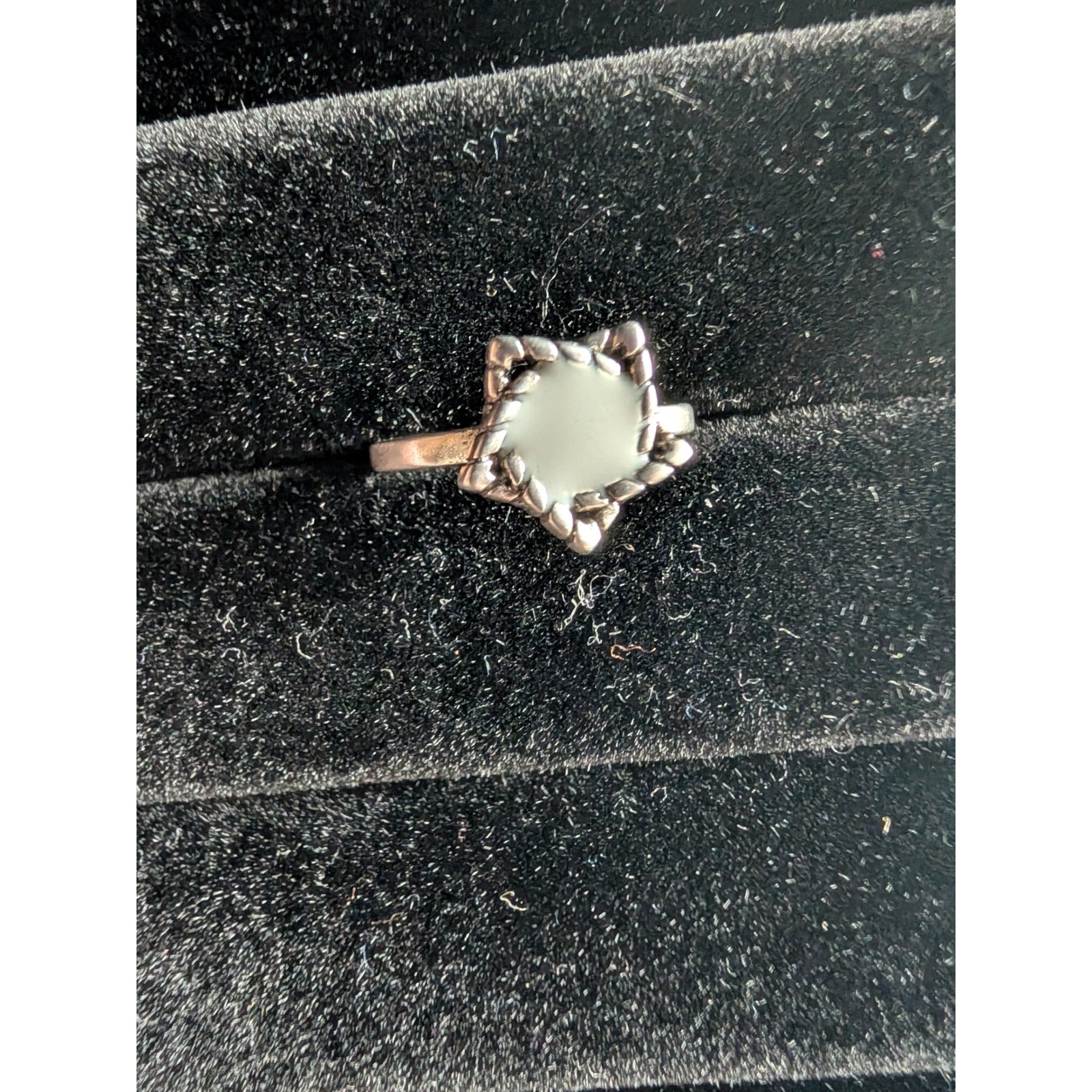 Sterling Silver Star Gemstone Ring Adjustable Siz… - image 2