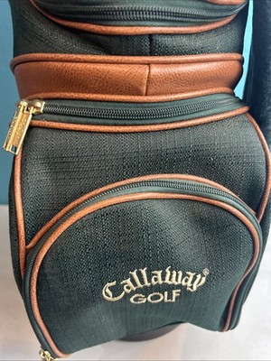 Vintage Callaway Green & Tan 6-way Golf Cart Bag Very Clean | eBay