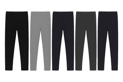 5er Pack Thermo Unisex Leggings Kinderleggings Gr 104-146 Jungen Mädchen Winter