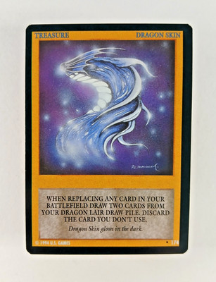 Dragon Skin #174 - Wyvern CCG card (1994 US Games TCG) Limited, Treasure