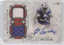 2013 Museum Collection Signature Swatches Dual Relic 12/80 CJ Spiller Auto s1i