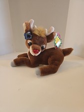 VINTAGE Applause RUDOLPH THE RED NOSED REINDEER 9" Plush Stuffed Animal Toy New