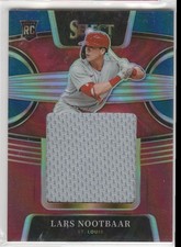 2022 Panini Select RC Jumbo Swatch Tri-Color Prizm #RJS-LN Lars Nootbaar /99