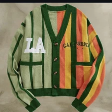 1977luxei Men’s Cashmere V Neck Sweater—Medium, Blue-Green. Indulge in luxurious