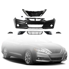 Front Bumper Cover Grille Kit Fits 2016-2018 Nissan Altima SL SR S SV Sedan