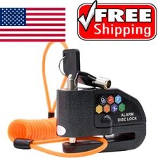 Candado Para Bicicleta Moto Motocicleta Con Alarma Bloqueo de Disco..