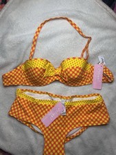 Lise Charmel Antigel Bikini M  Underwired Non Padded La Bomb Vichy Gingham BNWT