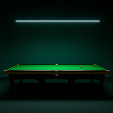 12ft Snooker Table Light LED Ultra Slim Beam 360 Black Or White Optional Dimmer