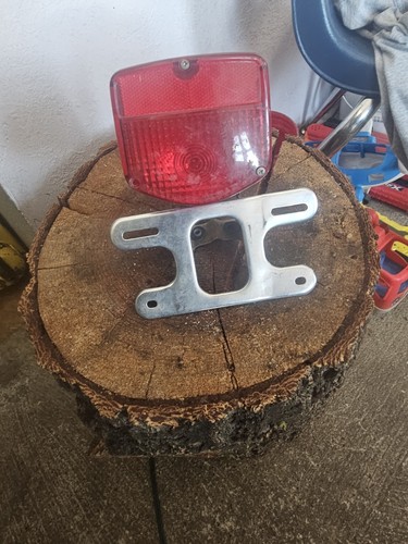 1974-75 Honda Xl350 Xl250 OEM Taillight Assembly With Bracket..