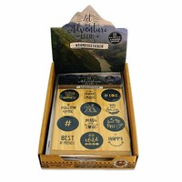 "192 StüCk Im Display Bambus Sticker \"Let The Adventure Begin\" Stickerset"