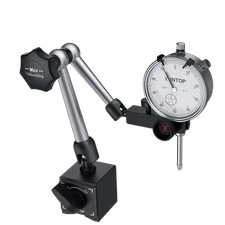Precision 0-1" Dial Indicator Gauge with Adjustable Magnetic Base 132lbs/60kg