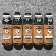Lot of 5 Revlon ColorStay 24H Foundation 460 Macadamia SPF 20 Normal/Dry Exp 21