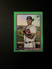 2021 Bowman - 1991 Cristian Pache #91B-CP Green Refractor /99 (RC)