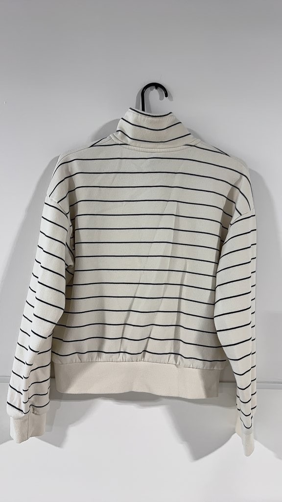 Universal Thread Striped Button-Up Sweatshirt- Sm… - image 3