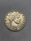 1908 O Barber Quarter Excellent Details