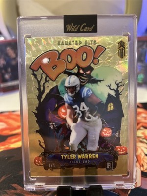 2025 Wild Card Haunted Hits - Tyler Warren RC - True 1/1 Gold 