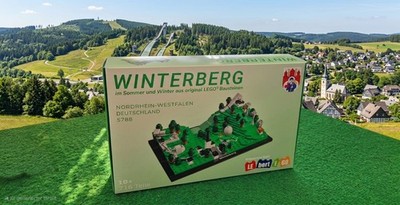 LEGO Skyline Winterberg SET 2in1 Sommer & Winteredition bedruckte Steine NEU