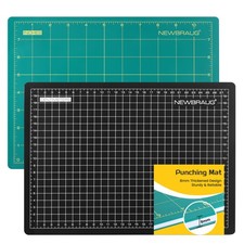 8mm Thickness Leather Stamping Pad, A4 Heavy Punching Board, Engraving Mat, C...