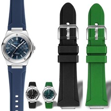 For IWC Ingenieur IW328903 328901 Fluorocarbon Rubber Quick-release Watch Strap
