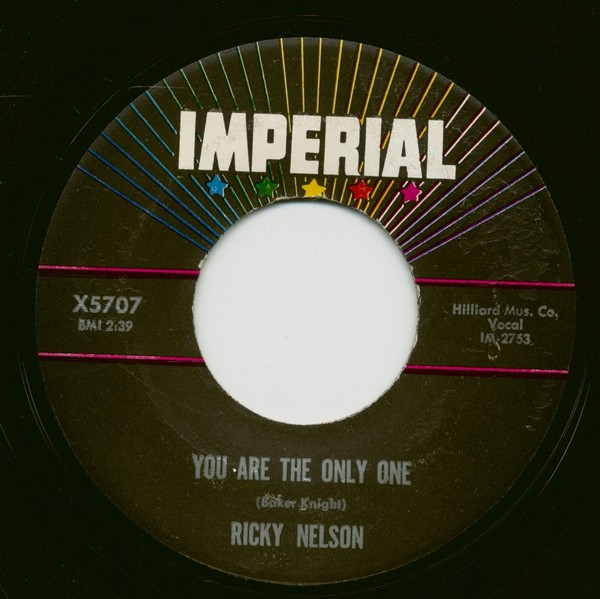 Ricky Nelson - You Are The Only One - Milk Cow Blues (7Inch, 45Rpm) - Singles...-image