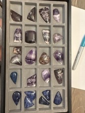 huge lot OLD STOCK 23 amethyst and sodalite cabachons cabs originally $460
