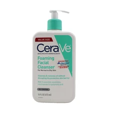 CeraVe Foaming Face Wash, Facial Cleanser for Normal to Oily Skin 16 fl oz