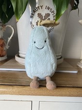 Jellycat Amuseables Glisten Pear 8" Soft Toy Plush Gold Glitter