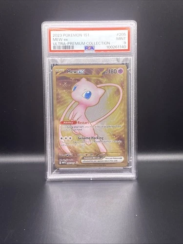 Pokemon Card Mew Ex 205/165 Secret Rare Scarlet Violet Pokemon 151 PSA 9 Metal