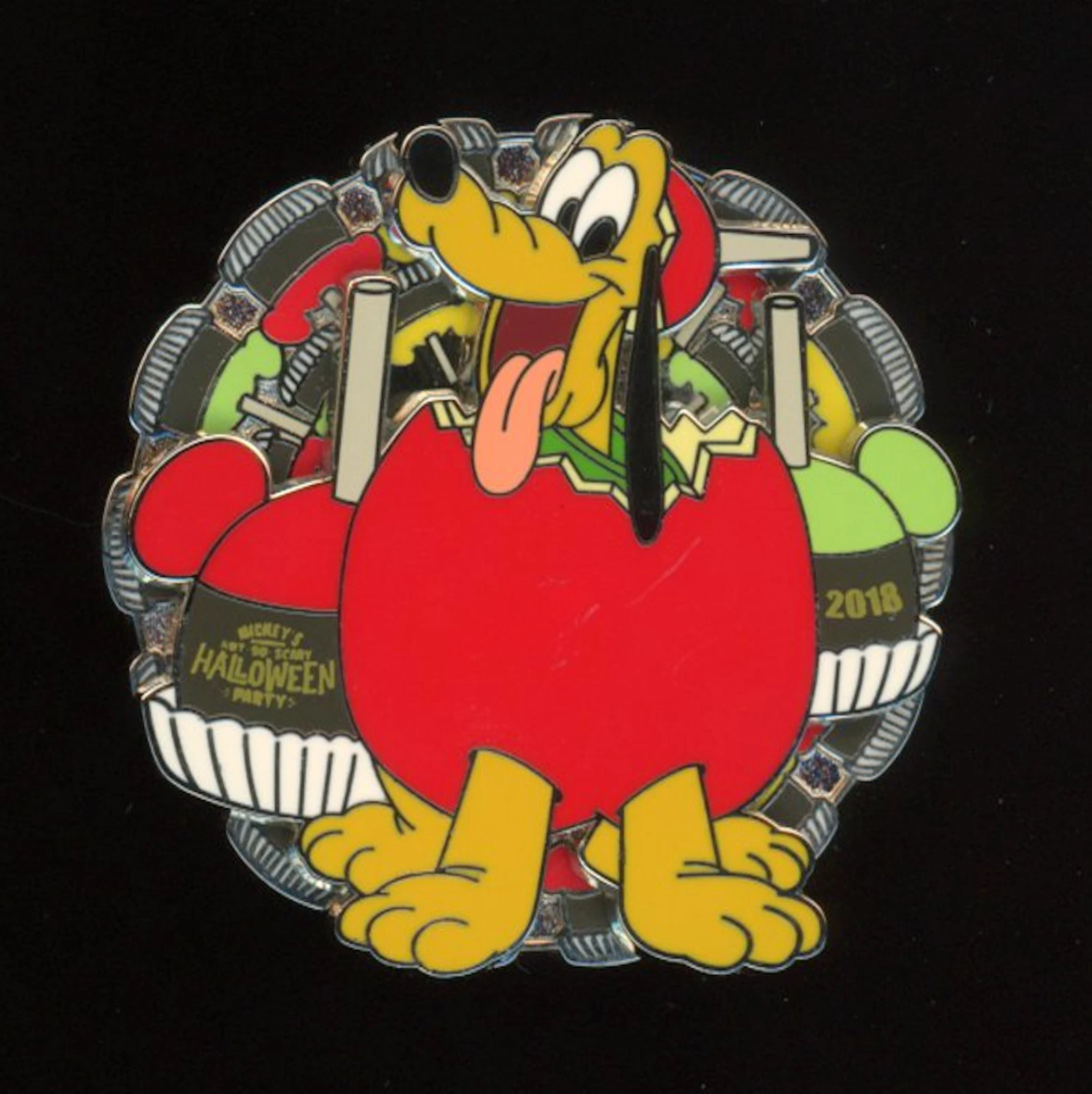 2018 Disney Parks MNSSHP Halloween Pluto LE 350 Pin