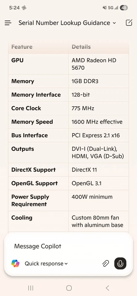Gigabyte Radeon HD 5670 - Image 4 of 4