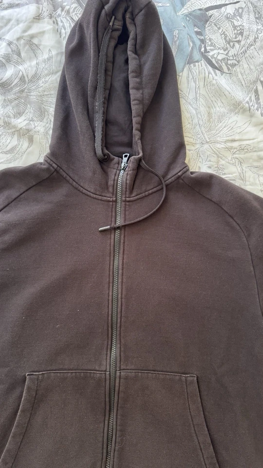 Emporio Armani Black Zip-Up Hoodie Jacket Men's XL Long Sleeve Pockets - Image 2 of 4