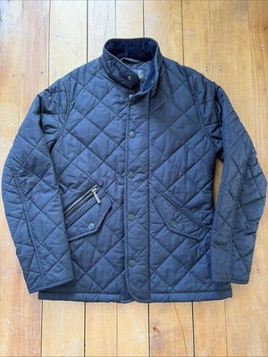 Wow! Barbour Kids Chelsea Navy Quilted Spring Jacket Coat Unisex Size M (8 9)