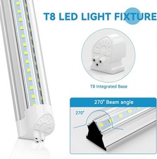 20Pcs T8 40W LED Tube Light 4FT Workshop Garage Linkable LED Shop Light Fixture