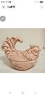Red Wing USA Pottery Light Pink Poppytrail Small Rooster Casserole Dish