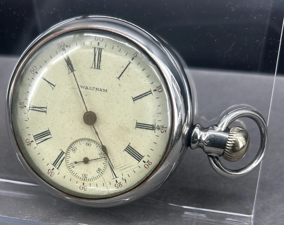 1890 WALTHAM P.S. Карманные часы BARTLETT 15J 18S на запчасти или ремонт модель 1883 - Изображение 3 из 4