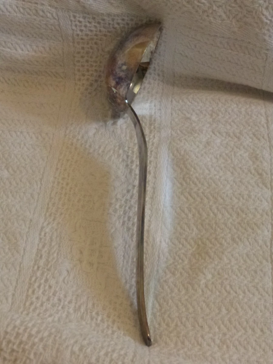 ANCIENNE LOUCHE METAL ARGENTE SERIE LABAT DE DEETJEN