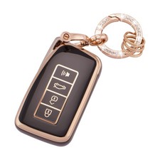 EKALA for Lexus Key Fob Cover Soft TPU Full Protection Smart Car Black, Black