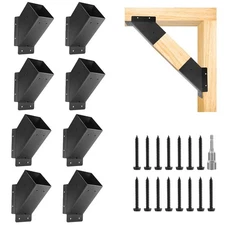 8 Pcs Pergola Angle Support Bracket ,Reinforced 45-Degree Angle Bracket, for ...